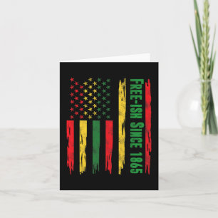 Carte Drapeau du 18ème jour libre Black Pride 1865 Afri