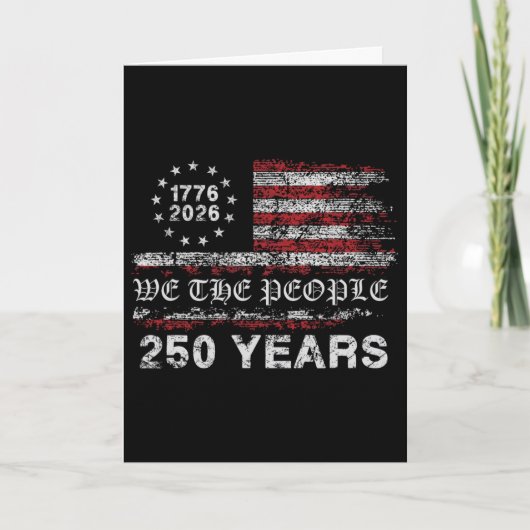 Carte Drapeau du 250e anniversaire 1776-2026 (Devant)