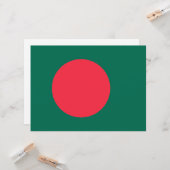 Carte Drapeau du Bangladesh (Bangladesh) (Devant/Arrière en situation)