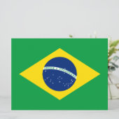 Carte Drapeau du Brésil (Debout devant)