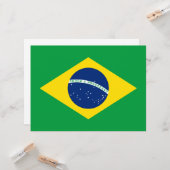 Carte Drapeau du Brésil (Devant/Arrière en situation)