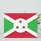 Carte Drapeau du Burundi (Debout devant)
