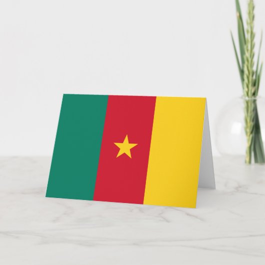 Carte Drapeau du Cameroun (Devant)