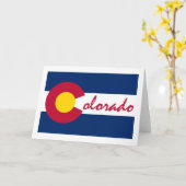 Carte Drapeau du Colorado (Fleur jaune)