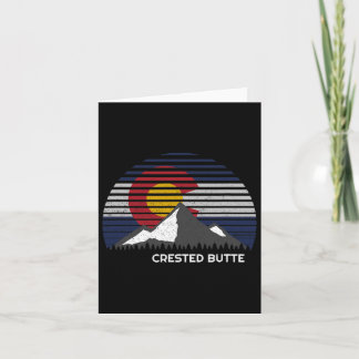 Carte Drapeau du Colorado de la Butte Crested