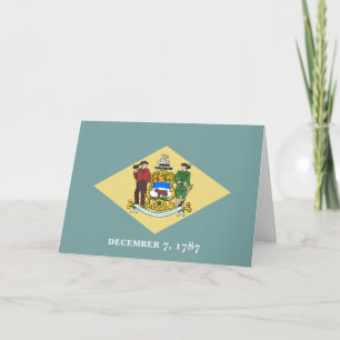 Carte Drapeau du Delaware