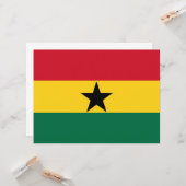 Carte Drapeau du Ghana (Devant/Arrière en situation)