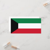 Carte Drapeau du Koweït (Devant/Arrière en situation)