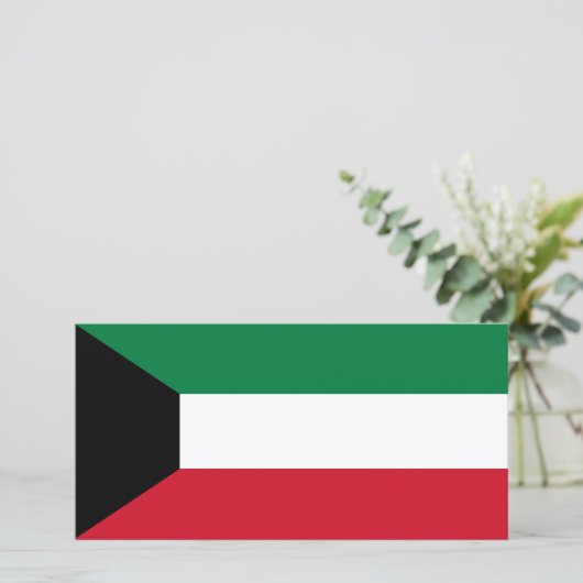 Carte Drapeau du Koweït (Debout devant)