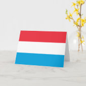 Carte Drapeau du Luxembourg (Fleur jaune)