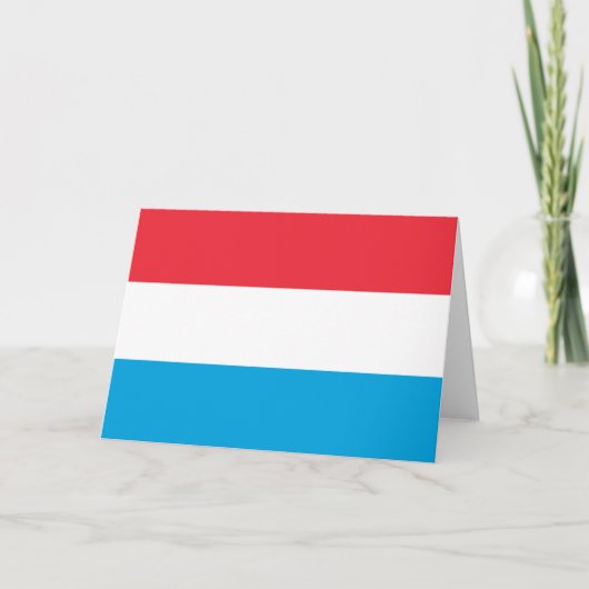 Carte Drapeau du Luxembourg (Devant)