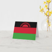 Carte Drapeau du Malawi (Fleur jaune)