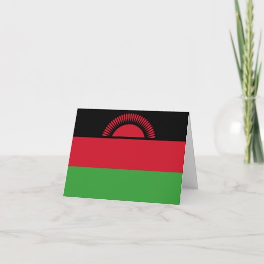Carte Drapeau du Malawi (Devant)