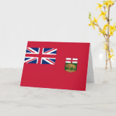 Carte Drapeau du Manitoba (Fleur jaune)