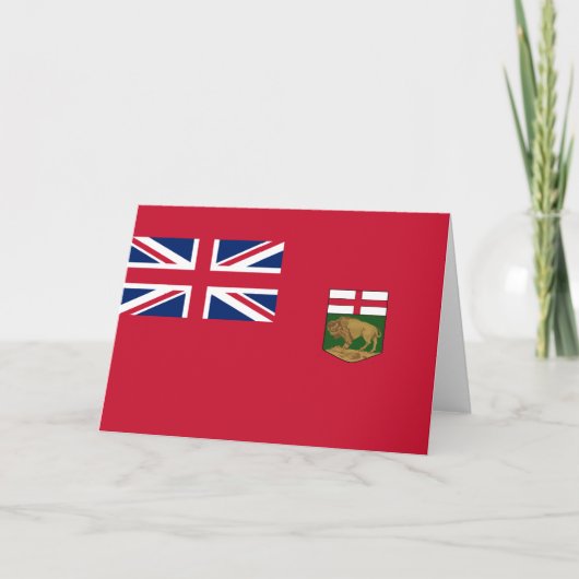 Carte Drapeau du Manitoba (Devant)