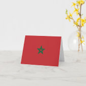 Carte Drapeau du Maroc (Fleur jaune)
