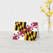 Carte Drapeau du Maryland (Fleur jaune)