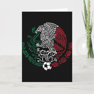 Carte Drapeau du Mexique Aigle mexicain Football Hommes 