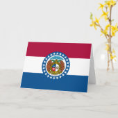Carte Drapeau du Missouri (Fleur jaune)