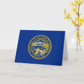 Carte Drapeau du Nebraska (Fleur jaune)