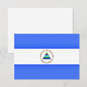 Carte Drapeau du Nicaragua (Devant / Derrière)