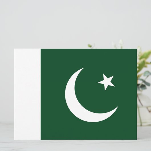 Carte Drapeau du Pakistan (Debout devant)