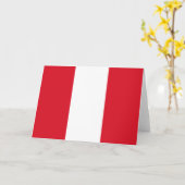 Carte Drapeau du Pérou (Fleur jaune)