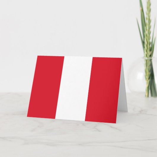 Carte Drapeau du Pérou (Devant)
