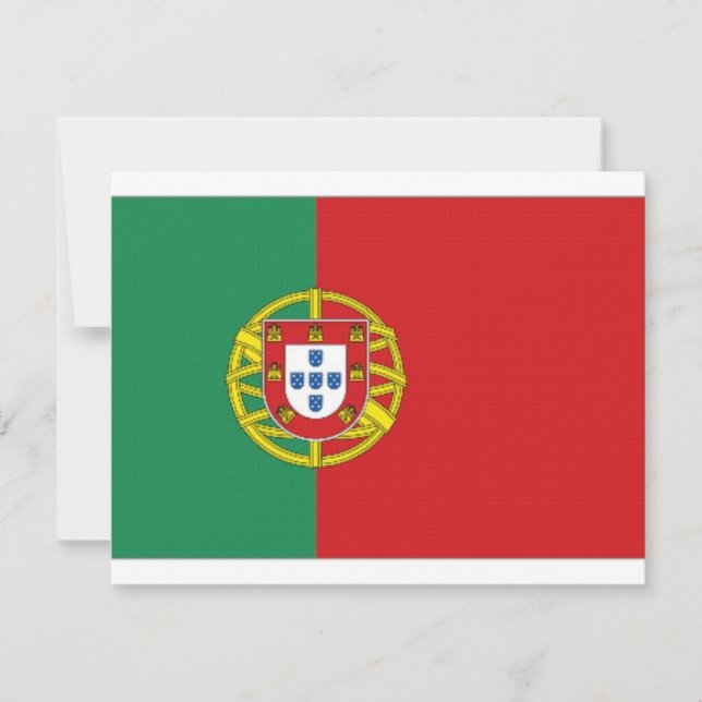 Carte Drapeau du Portugal (Devant)