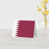 Carte Drapeau du Qatar (Fleur jaune)