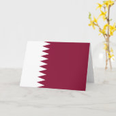Carte Drapeau du Qatar (Fleur jaune)