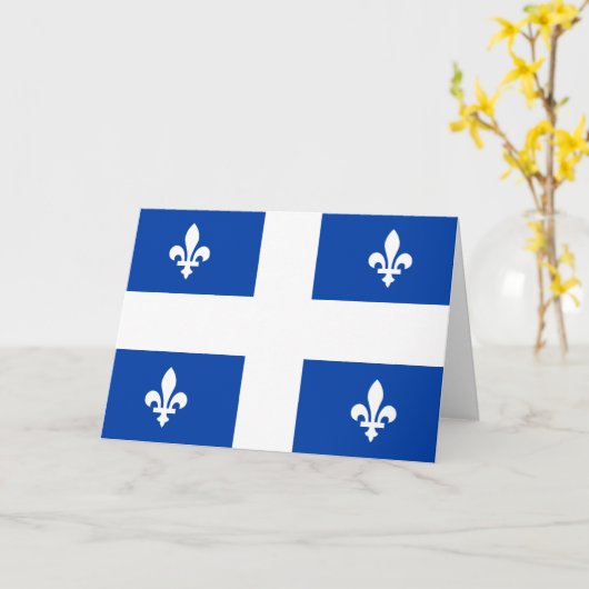 Carte Drapeau du Québec (Fleur jaune)