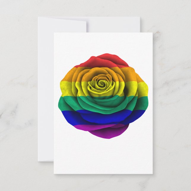 Carte Drapeau du Rose Gay pride Rainbow (Devant)