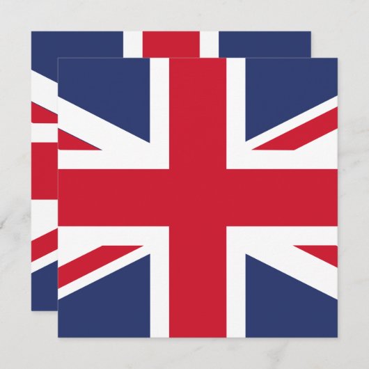 Carte Drapeau du Royaume-Uni (Devant / Derrière)