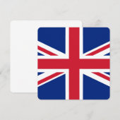 Carte Drapeau du Royaume-Uni (Devant / Derrière)