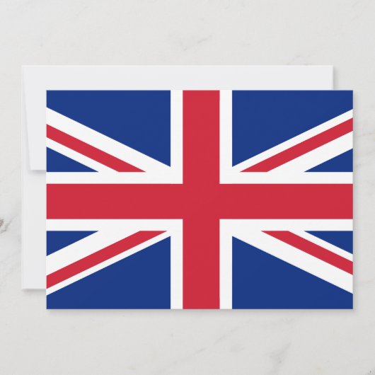 Carte Drapeau du Royaume-Uni (Devant)