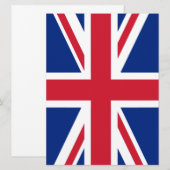Carte Drapeau du Royaume-Uni (Devant / Derrière)