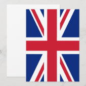 Carte Drapeau du Royaume-Uni (Devant / Derrière)