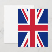 Carte Drapeau du Royaume-Uni (Devant / Derrière)