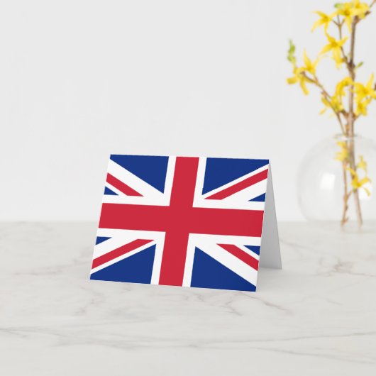 Carte Drapeau du Royaume-Uni (Fleur jaune)
