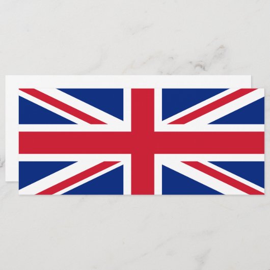 Carte Drapeau du Royaume-Uni (Devant / Derrière)