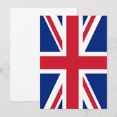 Carte Drapeau du Royaume-Uni (Devant / Derrière)
