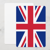 Carte Drapeau du Royaume-Uni (Devant / Derrière)
