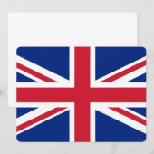 Carte Drapeau du Royaume-Uni (Devant / Derrière)
