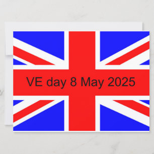 Carte Drapeau du Royaume-Uni VE jour 2025