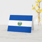 Carte Drapeau du Salvador (Fleur jaune)