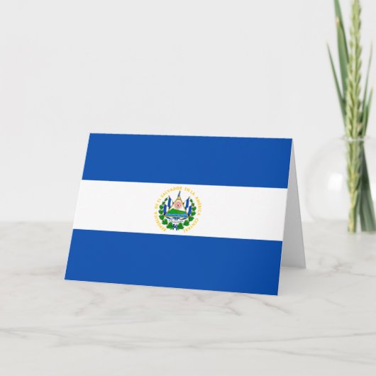 Carte Drapeau du Salvador (Devant)