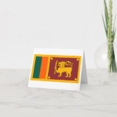 Carte Drapeau du Sri Lanka (Devant)