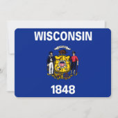 Carte Drapeau du Wisconsin (Devant)