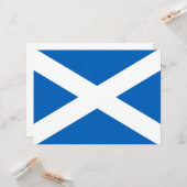 Carte Drapeau écossais (Saltire) (Drapeau écossais) (Devant/Arrière en situation)